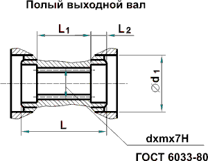 Габаритные и присоединительные размеры Ч100-160