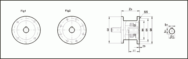 Габаритные и присоединительные размеры цилиндрического мотор-редуктора HR