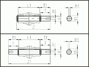 Двухсторонний выходной вал
